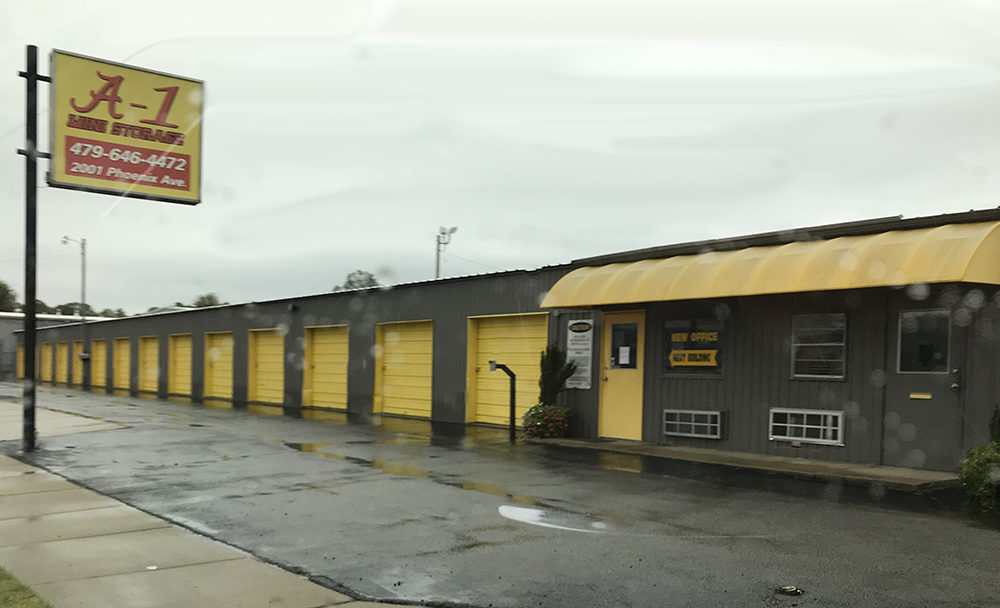 Front of Mini Storage self storage units